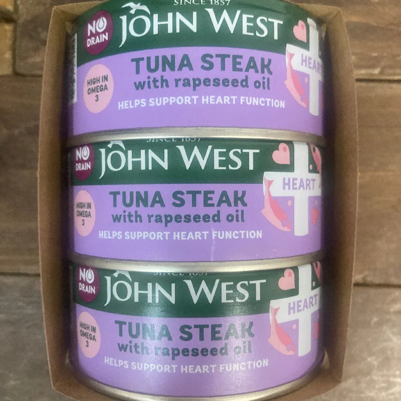 - ​​Christmas pet Christmas clothing3x John West Heart No Drain Tuna In Rapeseed Oil Tins (3x110g)