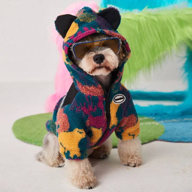- Cat stress soothing sprayAnniepaw Dog Clothes for Small Dogs Winter Thick Fleece Warm Jacket Fashion Camouflage French Bulldog Coats
