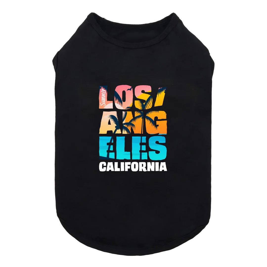 Classification by pet type:Los Angeles Dog Shirt in Black