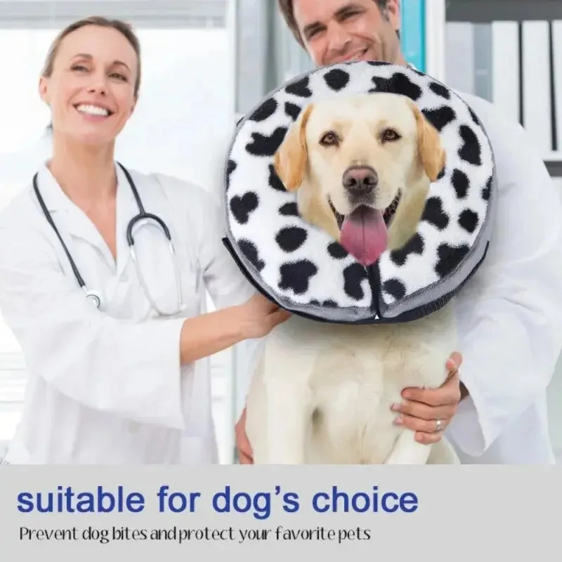 ---AnniePaw Healing Guard Elizabethan Collar: Gentle Neck Protection for Large Dogs