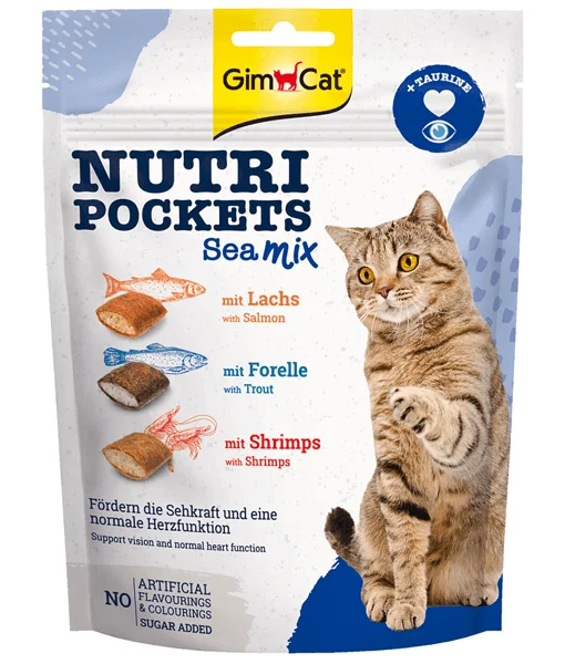    - Cat food discounts and promotions  GimCat Nutri Pockets Sea Mix 150g