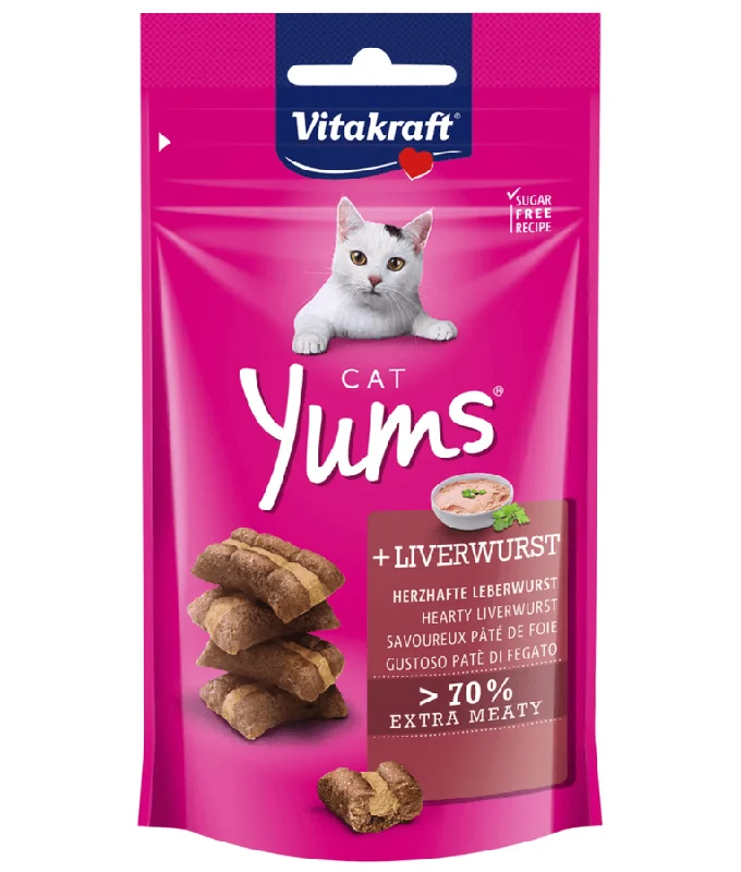    - Cat food for coat health  Vitakraft - Cat Yums With Liverwurst 40g