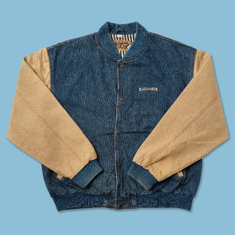 - Rabbit grass rack to prevent waste food boxVintage Denim Varsity Jacket XLarge