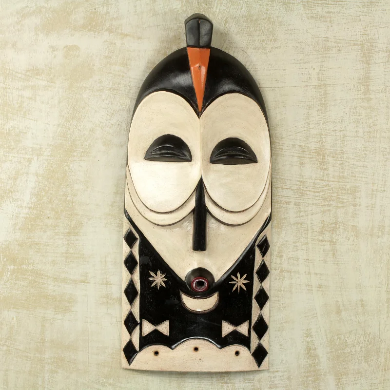 - Pet stroller can be taken on the planeYaka Rites Artisan Crafted Congolese African Mask in Brown and White - Pet stroller can be taken on the planeYaka Rites Artisan Crafted Congolese African Mask in Brown and White