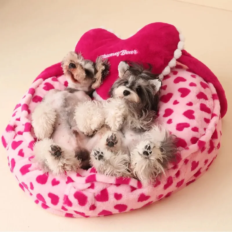 - Rabbit grass rack to prevent waste food boxAnniepaw Detachable Washable Dog & Cat Bed Pink Barbie Heart with Pillow
