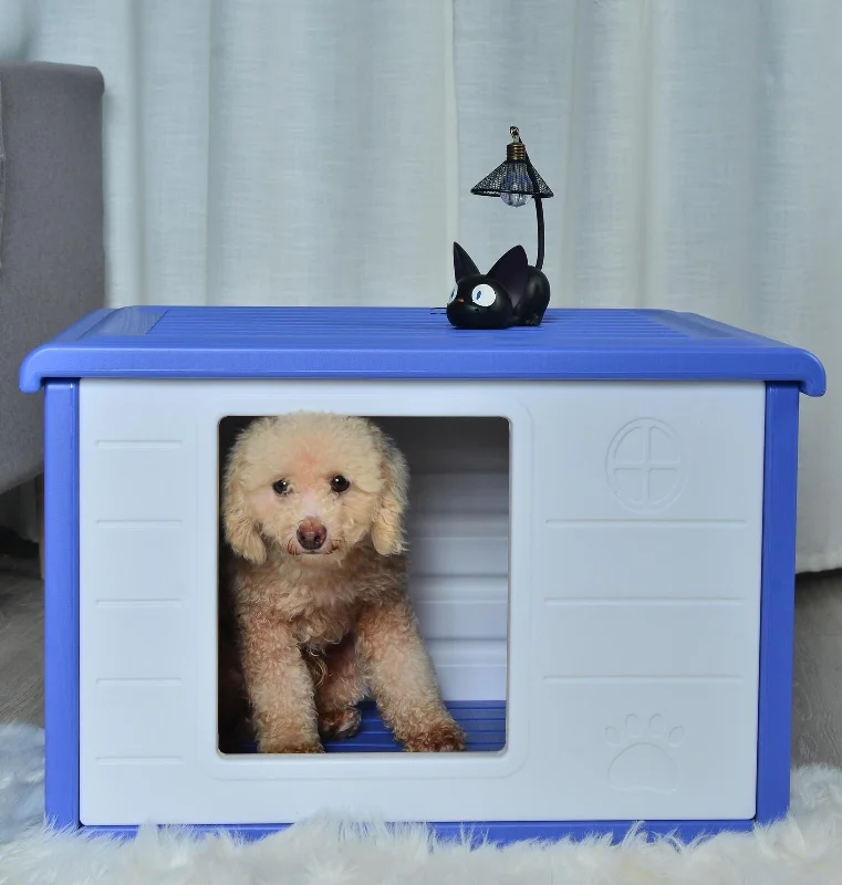 - Air box TSA certified check-inYES4PETS Small Plastic Pet Dog Puppy Cat House Kennel Blue