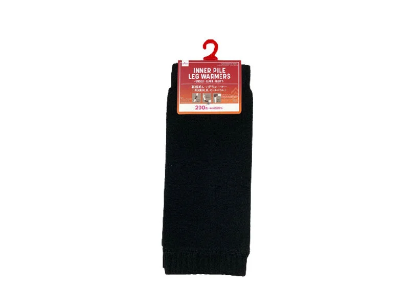 - ​​Pet toys under    yuanInner Pile Leg Warmers - Unisex - Black - Fluffy -