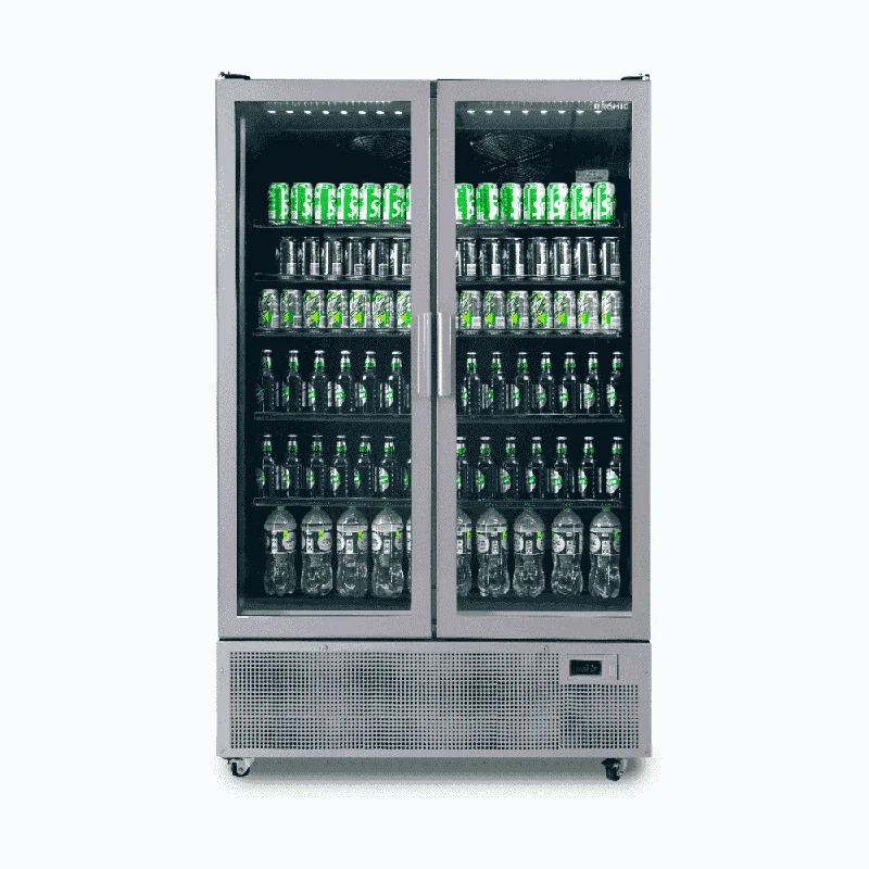  -Anti-scratch scratching board AND cat bed in oneBromic GM1100S-NR Two Flat Glass Door Upright Display Fridge - 1126L