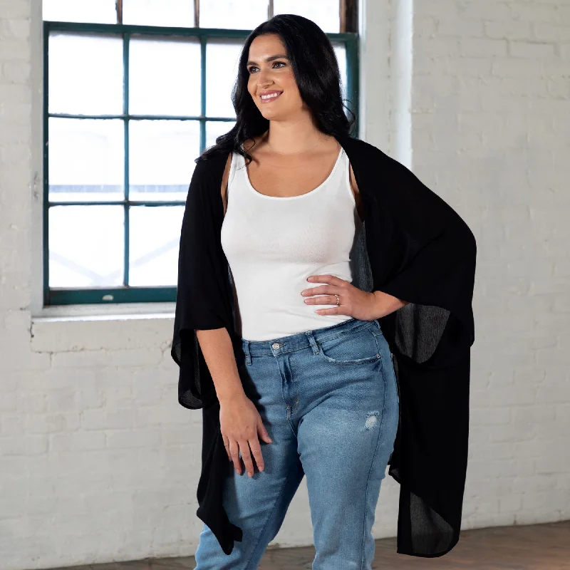 ---Comfy Sheer Kimono Cover-Up