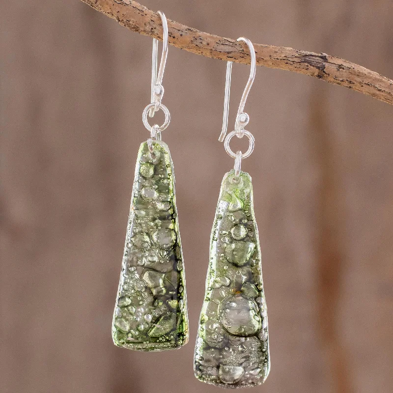 - Winter dog thick down jacketPeaceful Life in Green Recycled CD Dangle Earrings in Green from Guatemala
