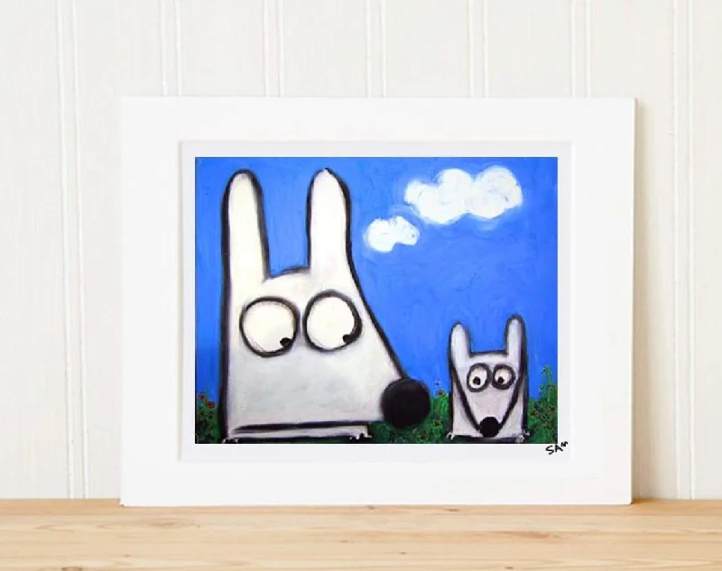 - Hamster silent running wheel to prevent chewingMatted Art Print | Stinky Dog Baby