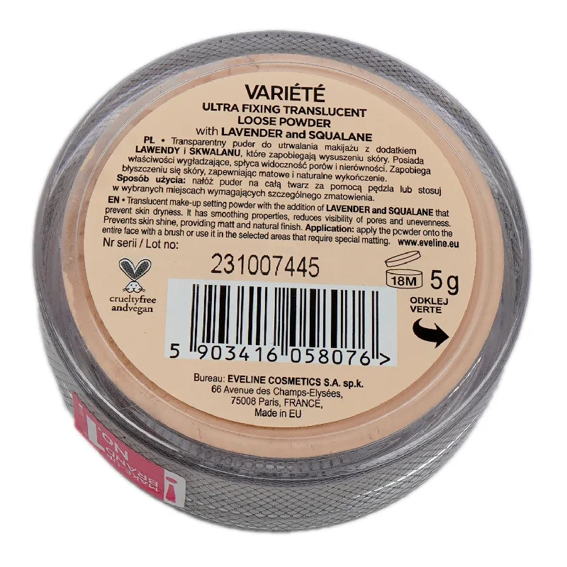 - Pet fence foldable indoorEVELINE VARIETE ULTRA FIXING TRANSLUCENT LOSS POWDER LAVENDE - Pet fence foldable indoorEVELINE VARIETE ULTRA FIXING TRANSLUCENT LOSS POWDER LAVENDE