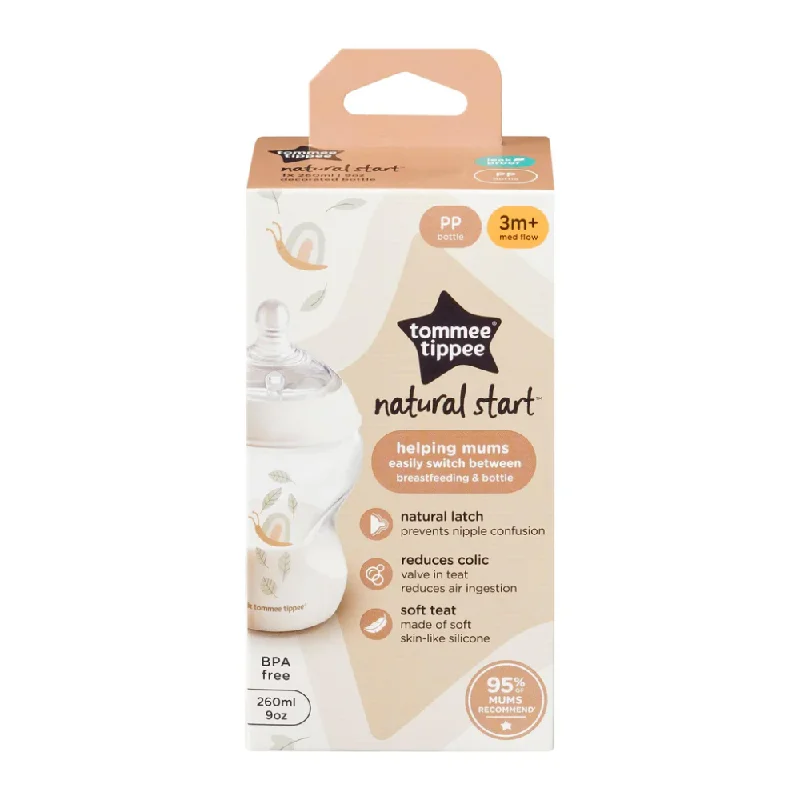 ---TOMMEE TIPPEE NATURAL START TINTED PP BOTTLE 260 ML