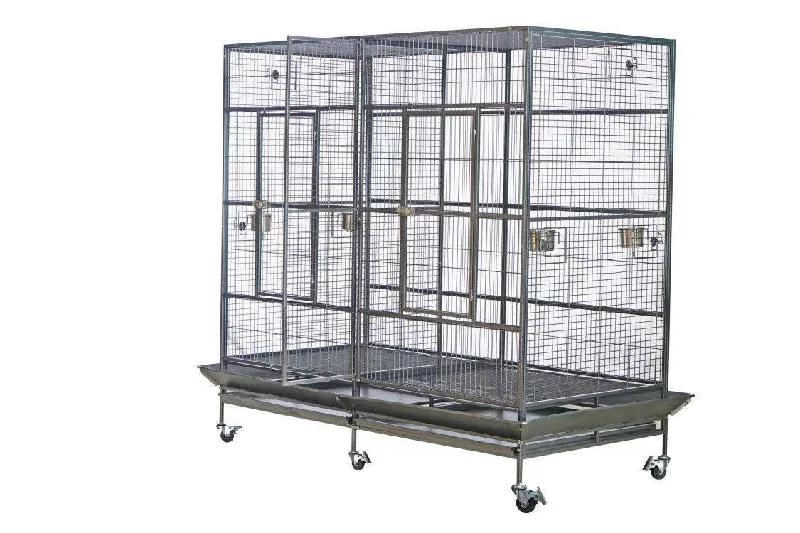 - Organic cotton dog bibsYES4PETS XXXL 195 cm Bird Cage Pet Parrot Aviary  Perch Castor Wheel