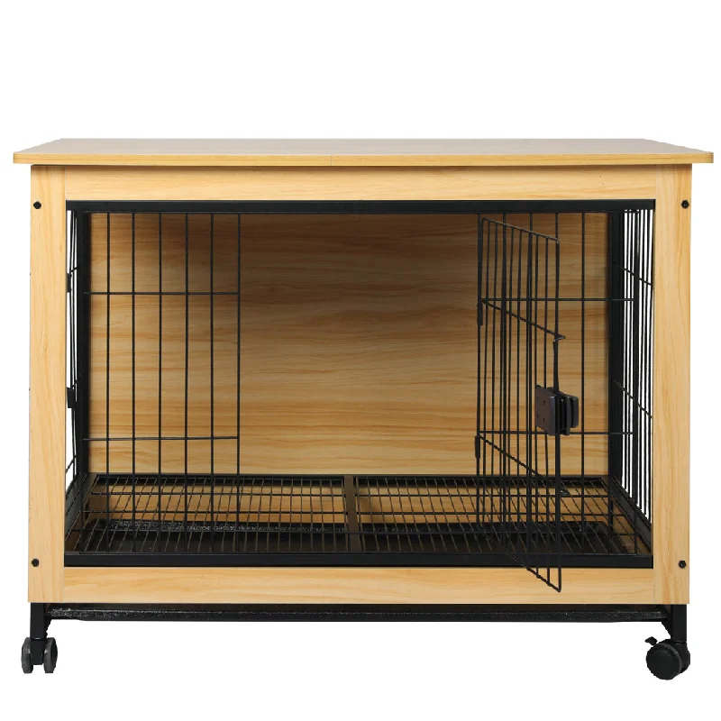  -Non-contact cat thermometerPaWz Wooden Wire Dog Kennel Side End L Large