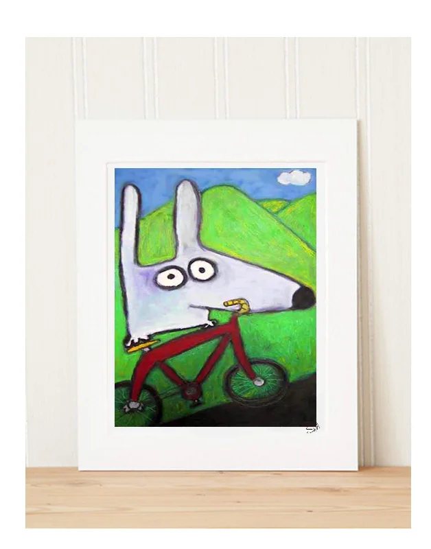 - Teething and chewing toys for puppiesMatted Art Print | Stinky Dog Bike