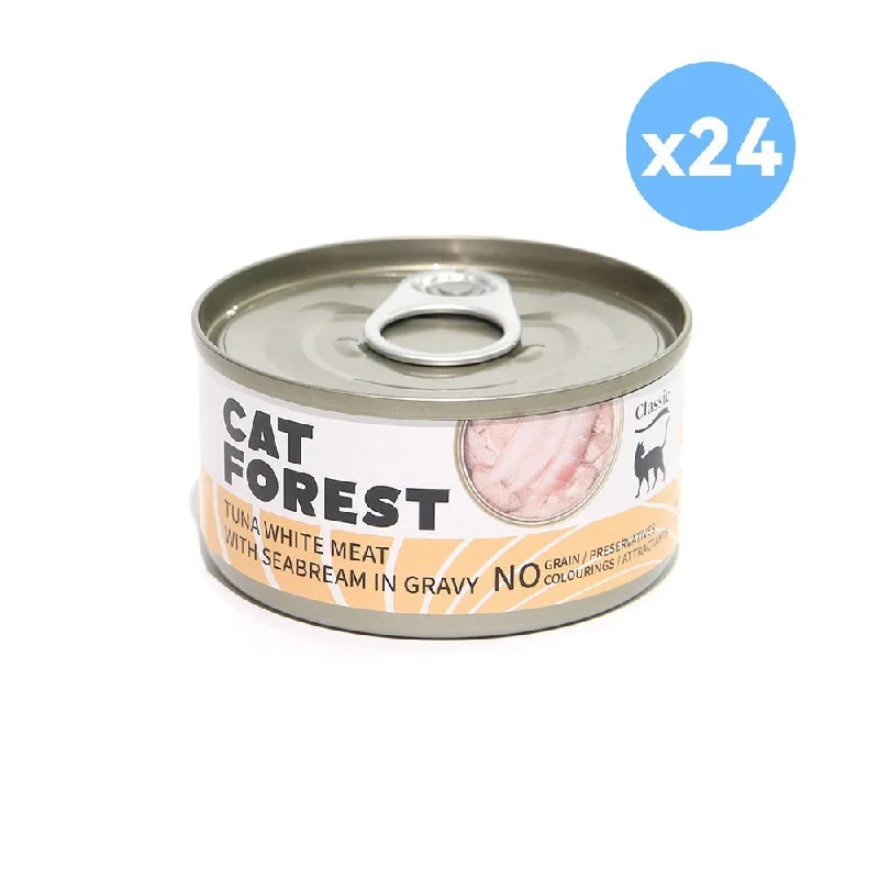 - Automatic induction pet water dispenserCAT FOREST Classic Tuna White Meat With Seabream In Gravy Cat Canned Food 85G X 24 - Automatic induction pet water dispenserCAT FOREST Classic Tuna White Meat With Seabream In Gravy Cat Canned Food 85G X 24