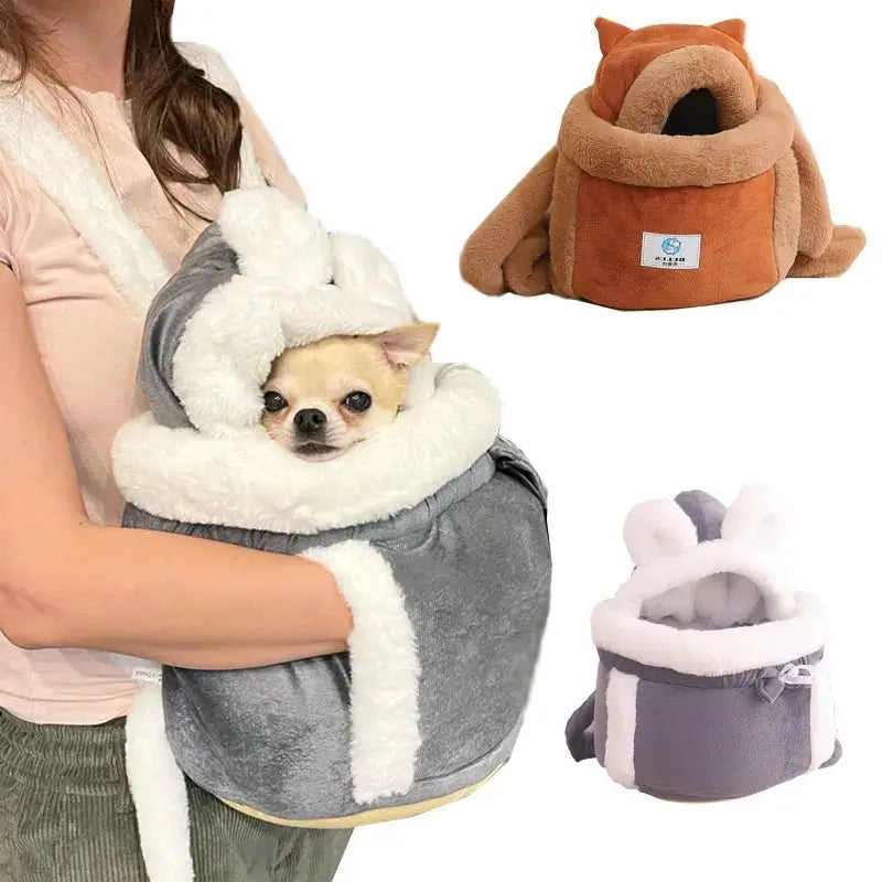 - Climbing pet constant temperature heating padAnniepaw Pet Carrier Bag Small Cat Dogs Backpack Winter Warm Soft Plush Carry Pets Cage Walking Outdoor Travel Kitten Hanging Chest Bag