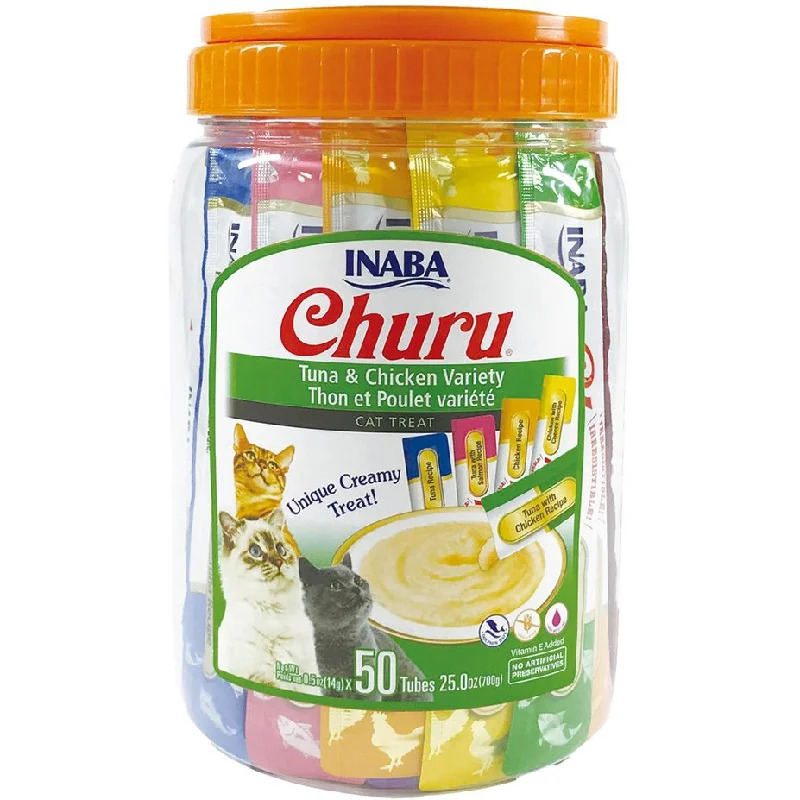 ---Inaba Inaba- Churu Tuna & Chicken Variety 50 Tubes