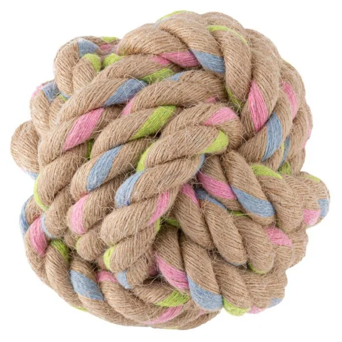 - Toys suitable for multi-pet familiesBeco - Hemp Rope Ball Dog Toy