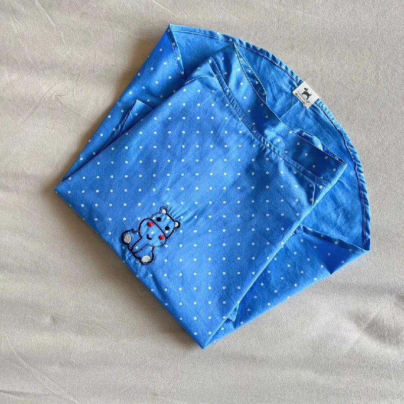 - Automatic induction pet water dispenserPoochMate OAK 3.0 :  Hippo on Blue Polka Dog Shirt Size 18