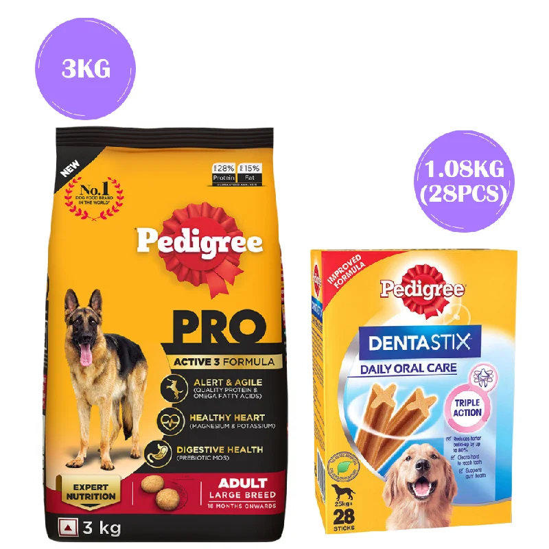 - Pet monitor with cameraPedigree PRO Expert Nutrition Active Adult (18 Months Onwards) Large Breed Dry Food and Dentastix Oral Care for Adult (Large Breed of 25 kg+) Treats Combo for Dogs