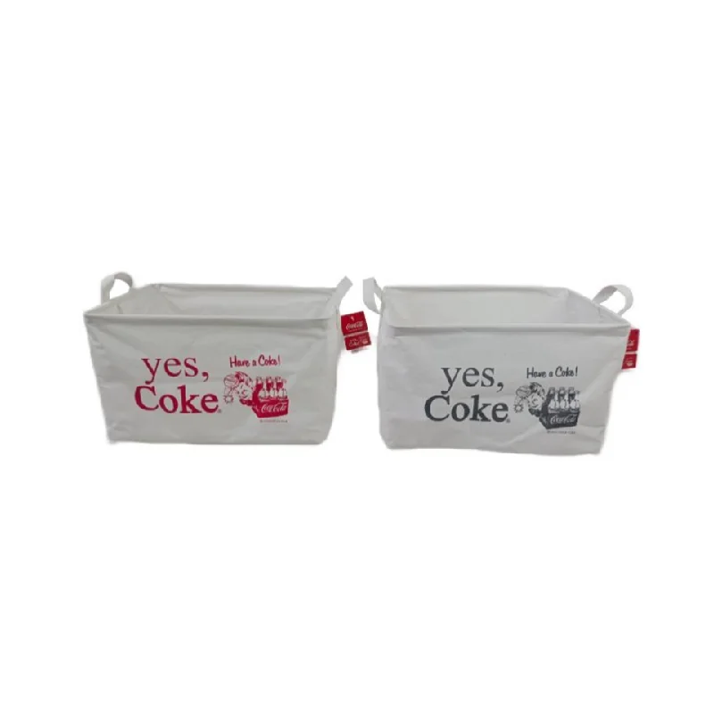 - Car dog seat beltCloth Storage Box - Coca-Cola - C - 38cm x 26cm x 23cm