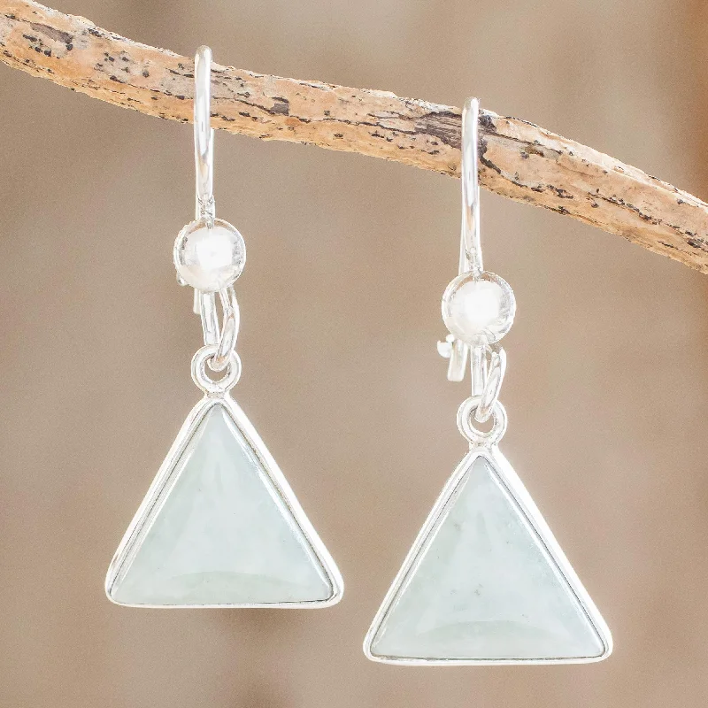 - Pet stroller can be taken on the planeApple Green Triangle of Life Triangular Apple Green Jade Dangle Earrings from Guatemala