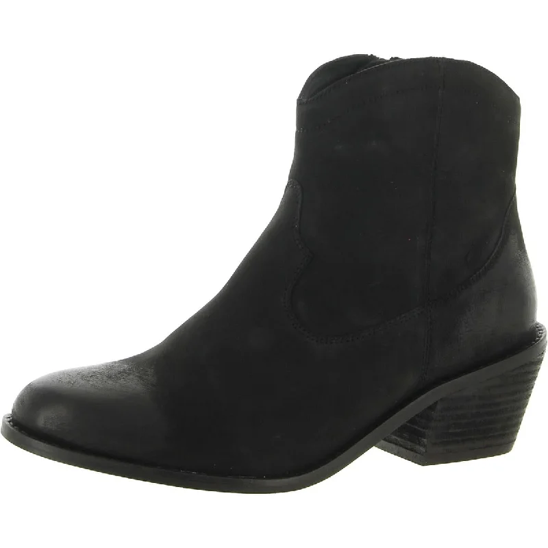 Under The Stars Womens Nubuck Round Toe Ankle Boots