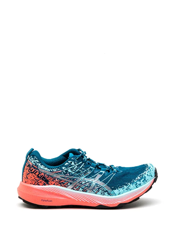 Asics Womens Fuji Lite 2 Trainer, Teal Multi