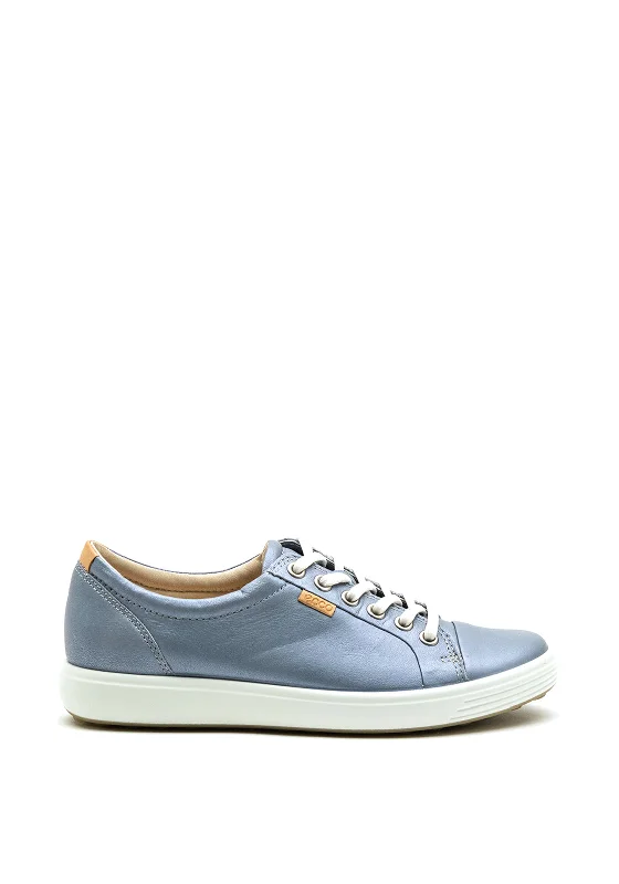 ECCO Soft 7 Classic Lace Up Comfort Trainer, Blue