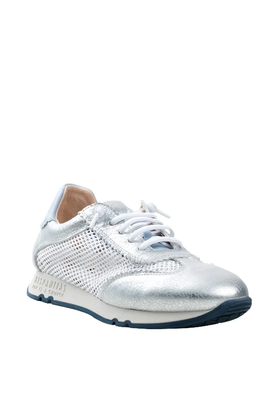 Hispanitas Metallic & Mesh Trainers, Silver