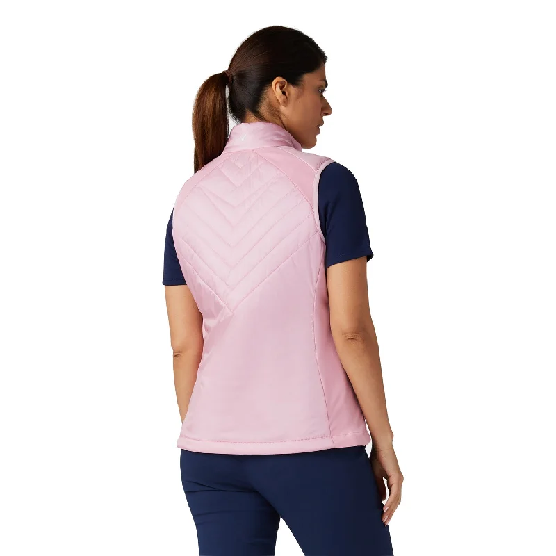 Callaway Ladies Primaloft Lightweight Quilted Gilet in Pink Nectar