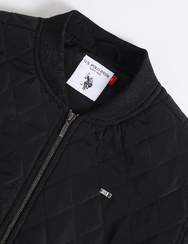 Quilted Bomber Jacket