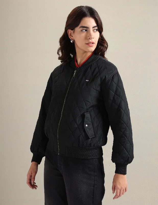 Quilted Bomber Jacket