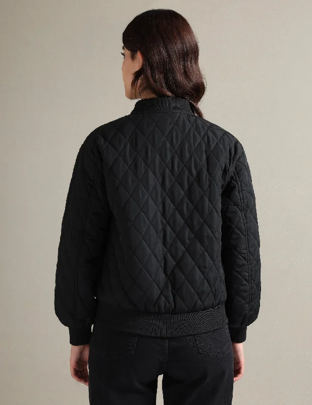 Quilted Bomber Jacket