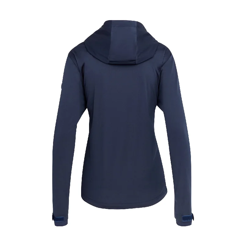 Swing Out Sister Wind Resistant Jacket with Hood in Navy