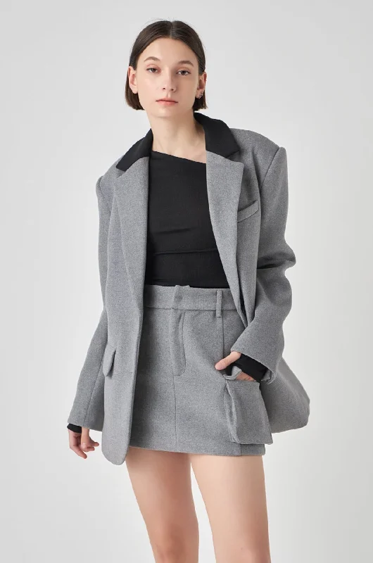 Wool Oversize Blazer